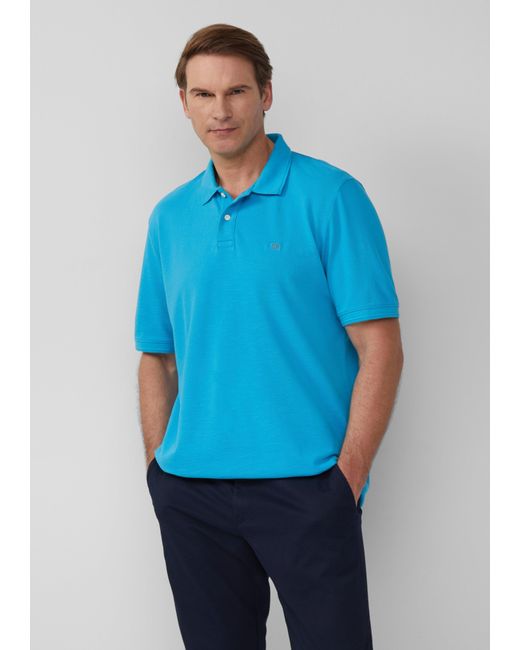 S.oliver Poloshirt mit kleinem Labelpatch in Blue für Herren