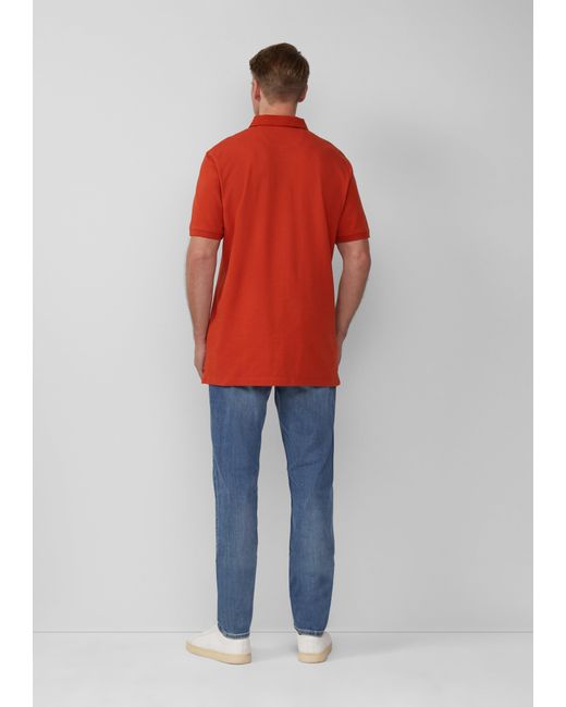 S.oliver Poloshirt aus Baumwollpiqué in Red für Herren