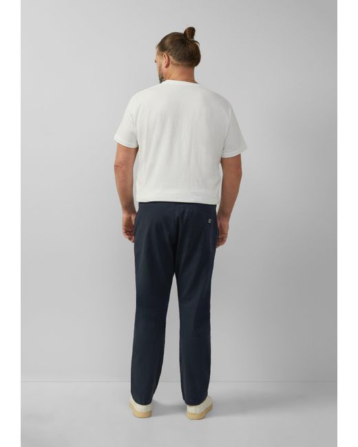 S.oliver Chinohose im Relaxed Fit aus Baumwollstretch in White für Herren
