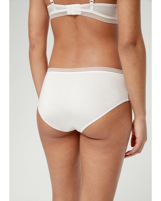 S.oliver Panty mit Streifendetail in Weiß | Lyst DE