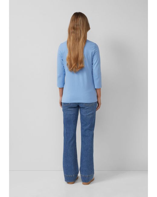 S.oliver Blue T-Shirt aus Baumwolle im Slim Fit