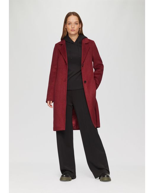 S.oliver Red Weicher Wollmantel mit Reverskragen