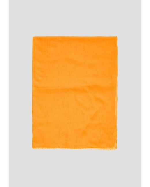 S.oliver Orange Unifarbener Schal aus leichtem Polyester
