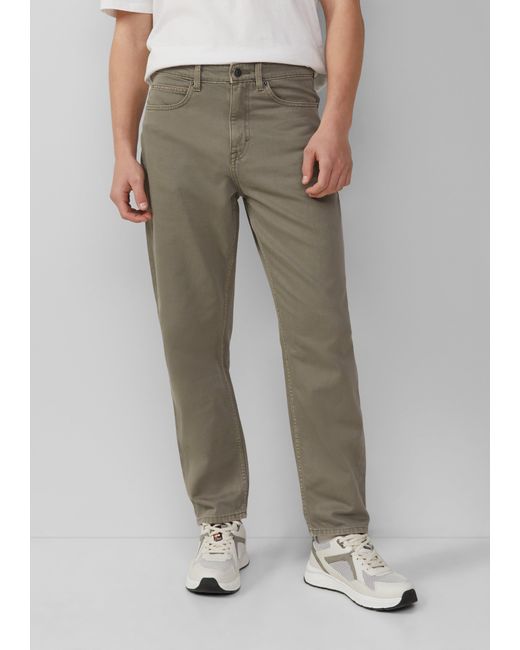 QS Jeans Devon / Relaxed Fit / Mid Rise / Tapered Leg in White für Herren