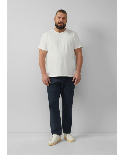 S.oliver Chinohose im Relaxed Fit aus Baumwollstretch in White für Herren