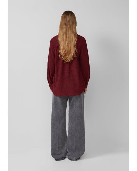 S.oliver Red Strukturierte Jersey-Bluse mit Raffung am Rücken