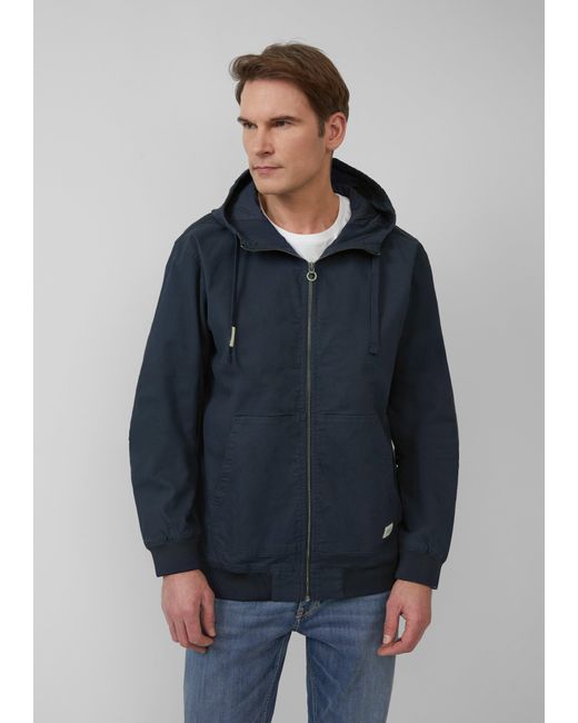 S.oliver Kapuzenjacke aus robustem Canvas in Blue für Herren
