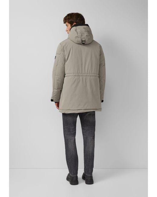 S.oliver Wasserabweisender Parka mit Kapuze und sportiven Details in Gray für Herren