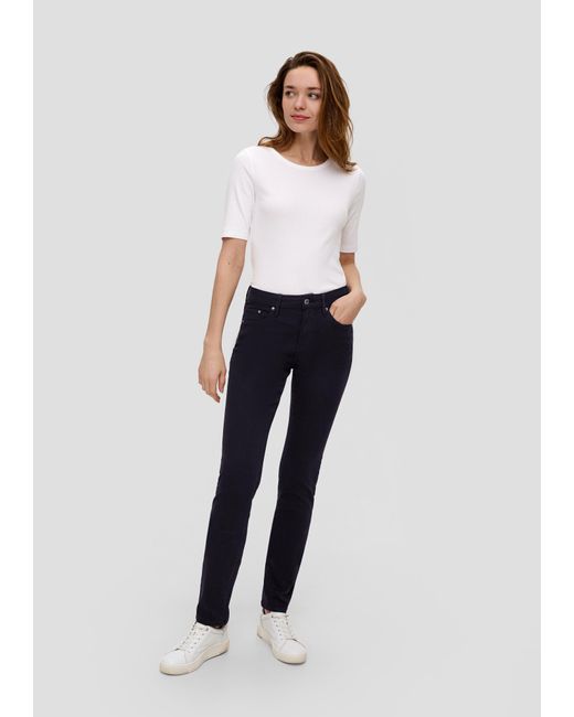 S.oliver White Jeans Betsy / Slim Fit / Mid Rise / Slim leg