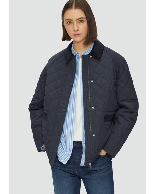 S.oliver Blue Steppjacke mit Cord-Details