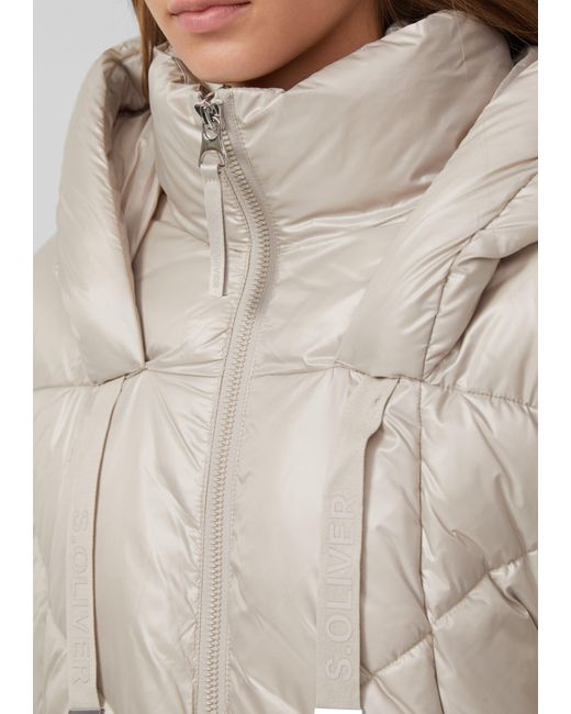S.oliver Natural Gesteppte Puffer-Jacke mit Weitenregulierung