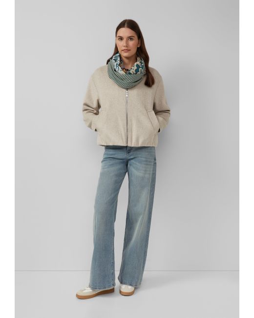 S.oliver Blue Loop-Schal mit All-over-Print