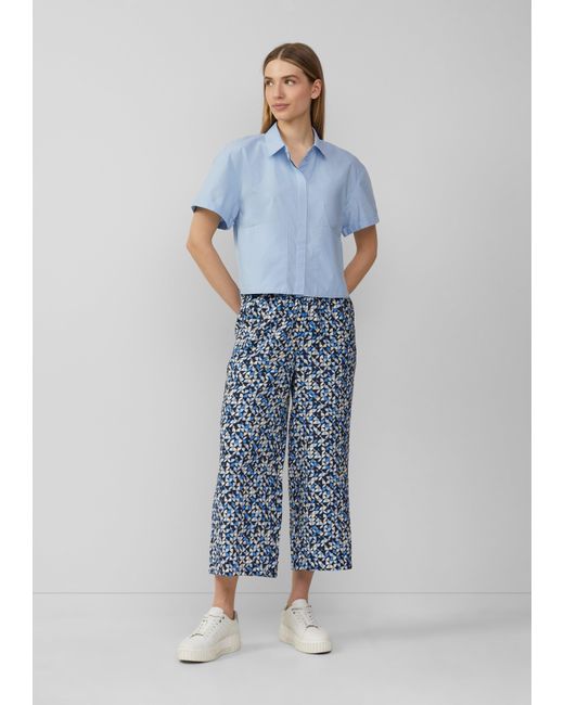 S.oliver Blue Strukturierte Culotte mit Elastikbund und Eingrifftaschen