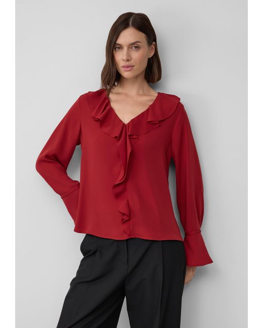 S.oliver Red Volant-Bluse mit langen Ärmeln