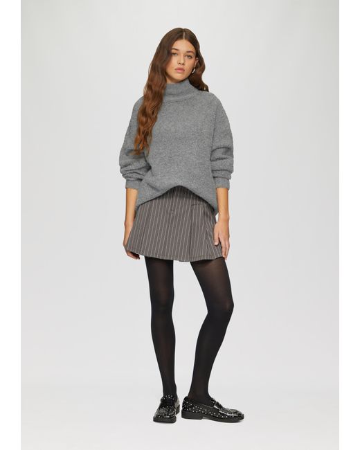 QS Gray Longpullover aus Bouclé - Strick