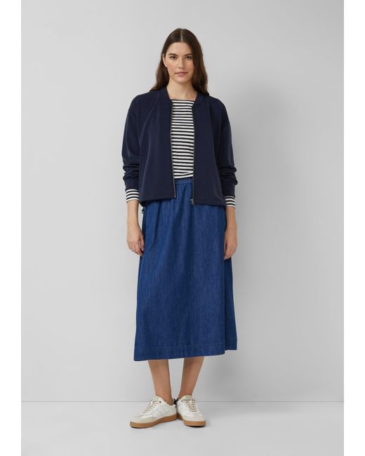 S.oliver Blue Denimrock in Midi-Länge mit Eingrifftaschen