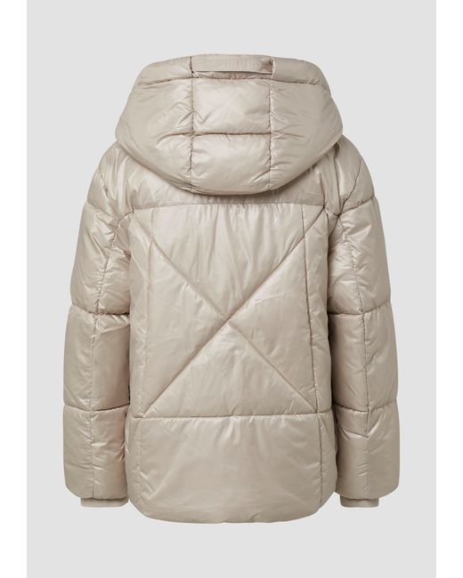 S.oliver Natural Gesteppte Puffer-Jacke mit Weitenregulierung