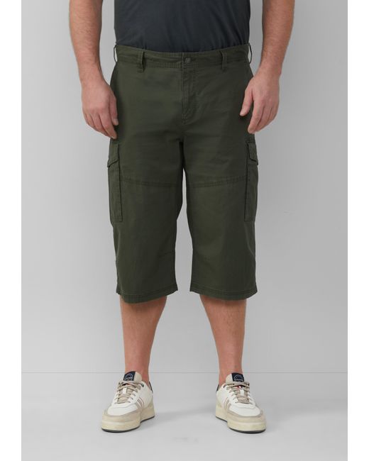 S.oliver File: Strukturierte Bermuda im Relaxed Fit in 3/4-Länge in Blue für Herren