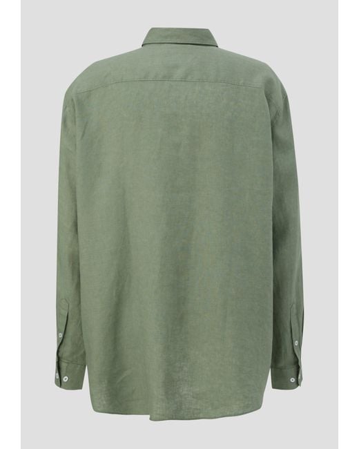 S.oliver Leinenhemd mit Button-Down-Kragen in Green für Herren