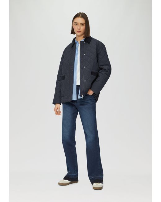 S.oliver Blue Steppjacke mit Cord-Details