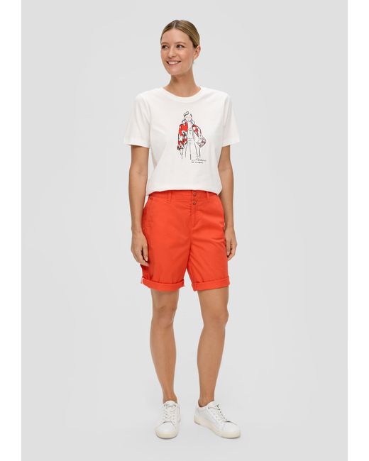 S.oliver Red Regular: Shorts aus Baumwollstretch