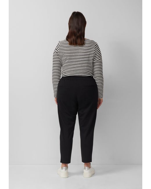 S.oliver Black Interlock-Jogpants mit Elastikbund