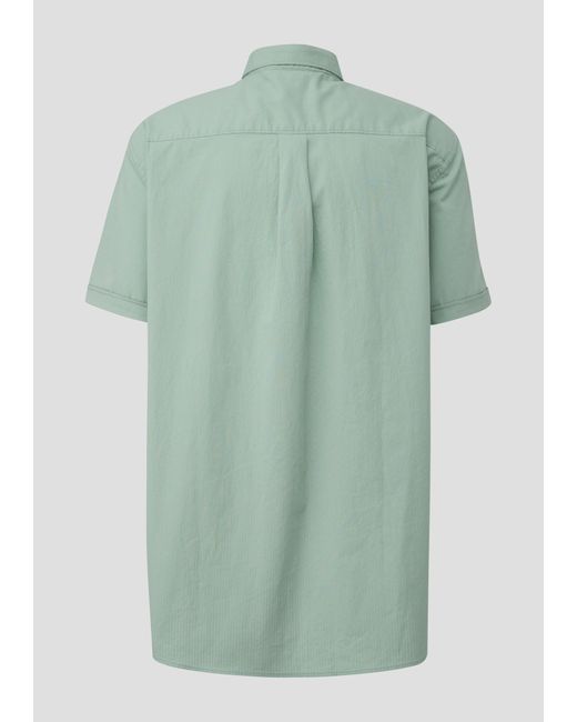S.oliver Kurzarmhemd mit Button-Down-Kragen in Green für Herren