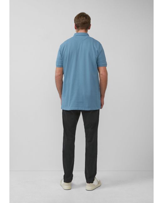 S.oliver Poloshirt aus Baumwollpiqué in Blue für Herren
