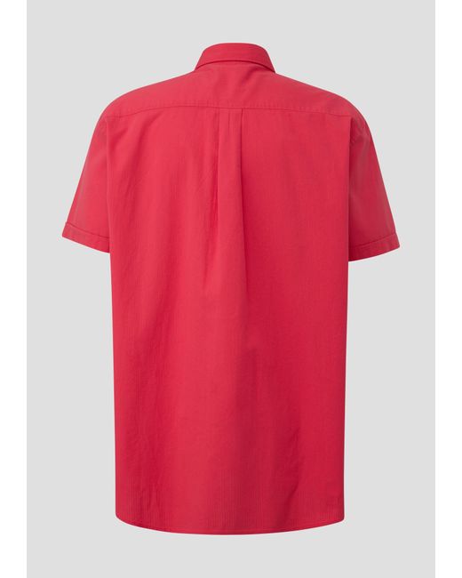 S.oliver Kurzarmhemd mit Button-Down-Kragen in Red für Herren