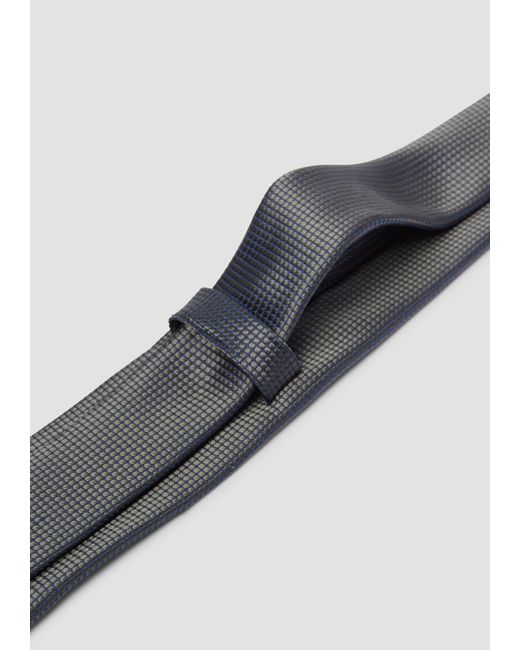 S.oliver Krawatte aus Seidenmix mit Jacquard-Muster in Gray für Herren