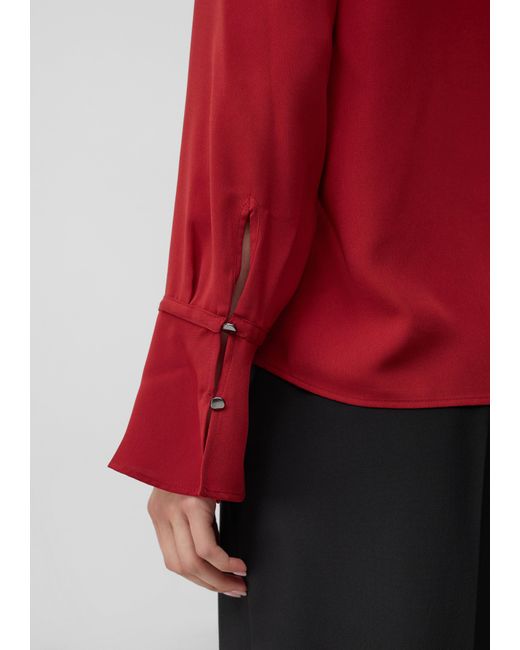 S.oliver Red Volant-Bluse mit langen Ärmeln