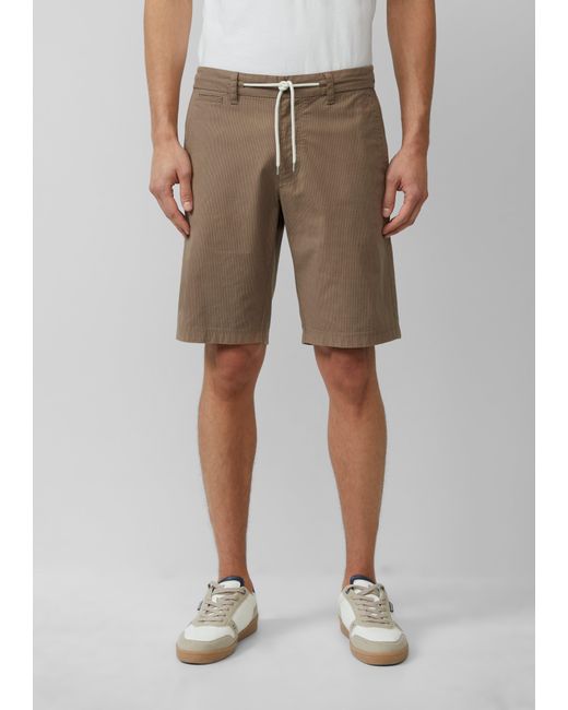 S.oliver Phoenix: Strukturierte Chino-Shorts mit Elastikbund in White für Herren