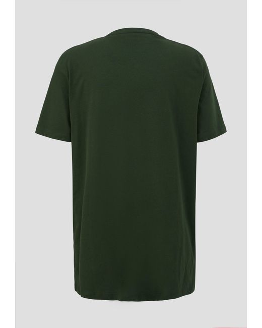 S.oliver T-Shirt aus Baumwolle mit Logo-Print in Green für Herren