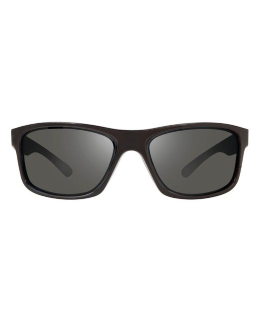 Revo Gray Re 4071 11 Gy Harness L Wrap Polarized Sunglasses for men