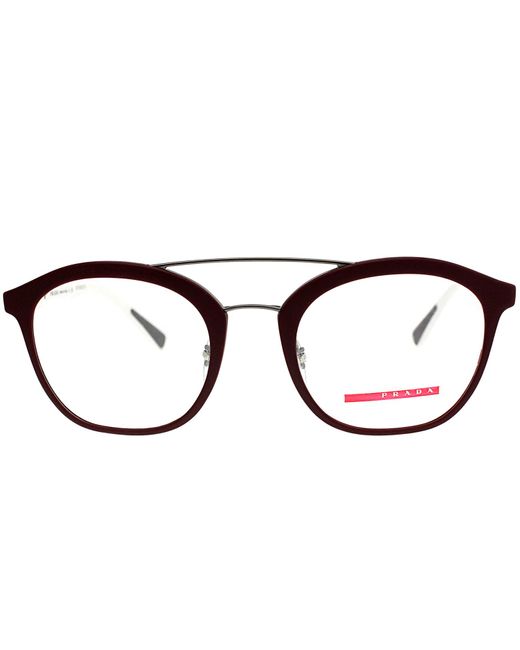 Prada Linea Rossa Red Ps 02hv Square Eyeglasses