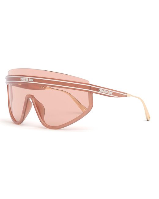 Dior Club M2u Matte Pink / Nude Shield Sunglasses