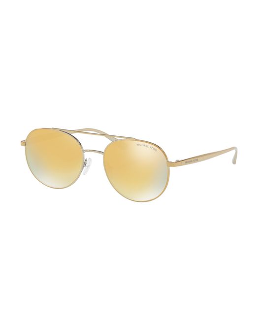 Michael Kors Metallic Lon Aviator Sunglasses for men