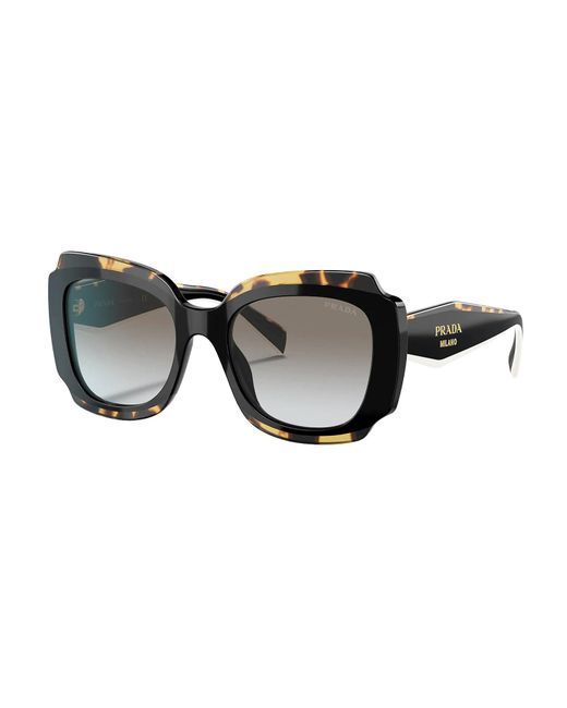 Prada Pr 16ys 01m0a7 Butterfly Sunglasses in Grey (Gray) Lyst