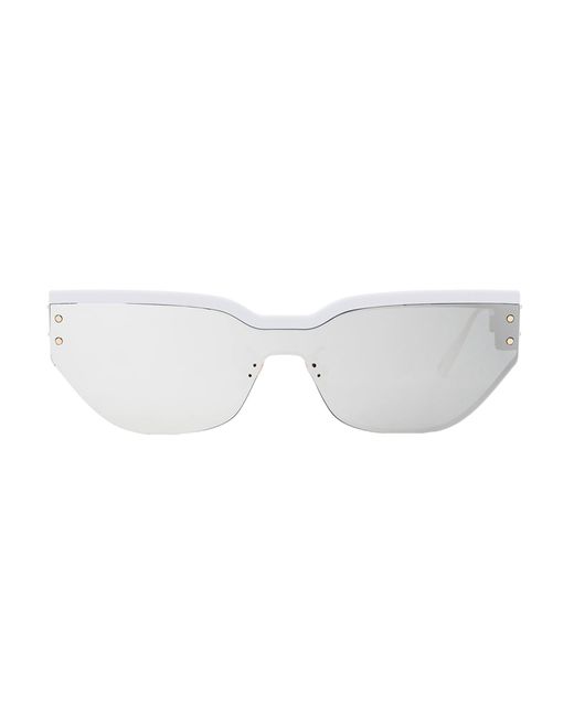 Dior Club M3u White Cat Eye Sunglasses in Black | Lyst