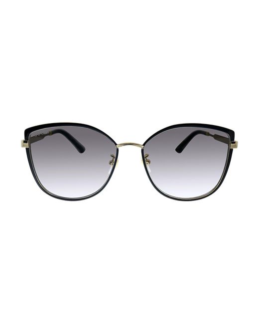 Gucci Black GG0589SK Asian Fit 001 Women's Sunglasses