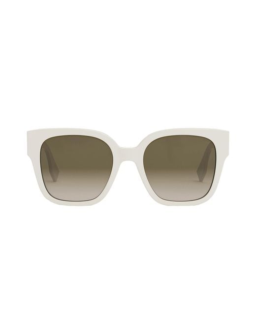 Fendi O'Lock Polarized Square Sunglasses