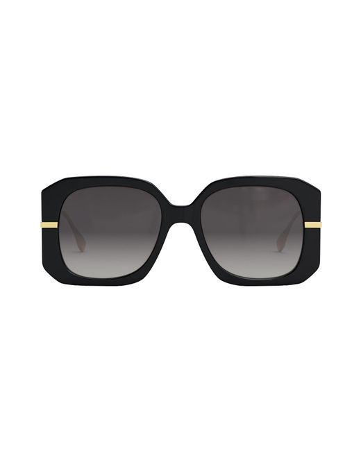 Fendi Black Fe 40065 I 01b Butterfly Sunglasses