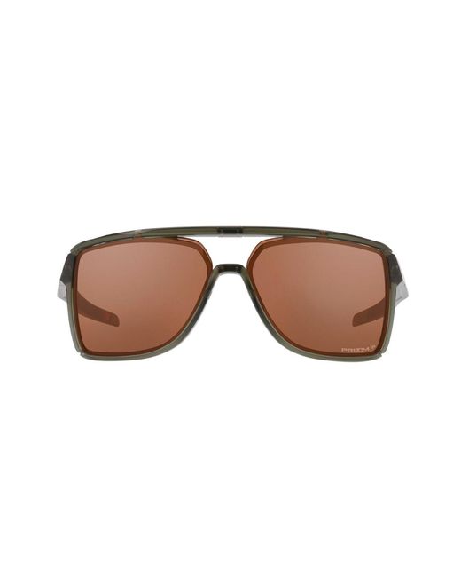 Oakley Castel Pol 0oo9147-04 Square Polarized Sunglasses in Black for Men |  Lyst