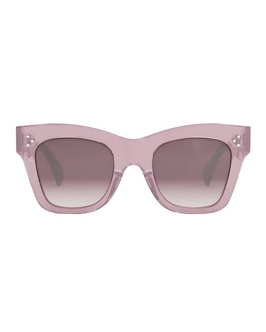 Celine Cl 4004 In 78z Square Sunglasses in Pink | Lyst