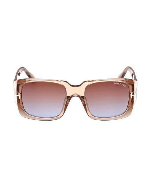 Tom Ford Pink Ryder-02 W Ft1035 45f Square Sunglasses