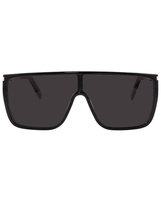 Saint Laurent Black Mask Ace Sl 364 001 Shield Sunglasses
