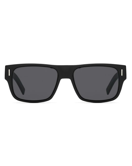 Dior Black 54mm Fraction Rectangular Sunglasses for men