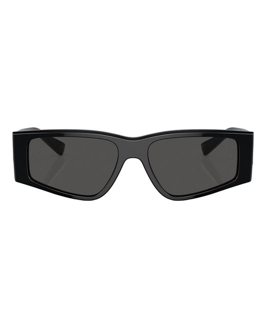 Dolce & Gabbana Black Dg 4453 501/87 Rectangle Sunglasses for men