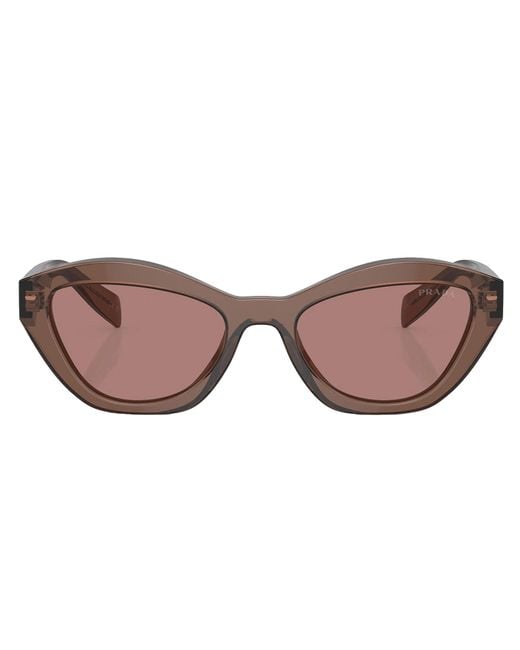 Prada Pink Pr A02s 17o60b Cat Eye Sunglasses