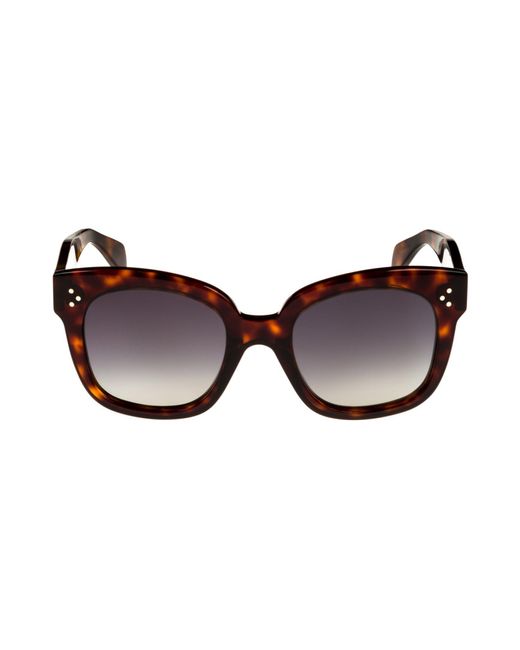 Céline Brown Cl40002u Polarized Women's Cat-eye Sunglasses